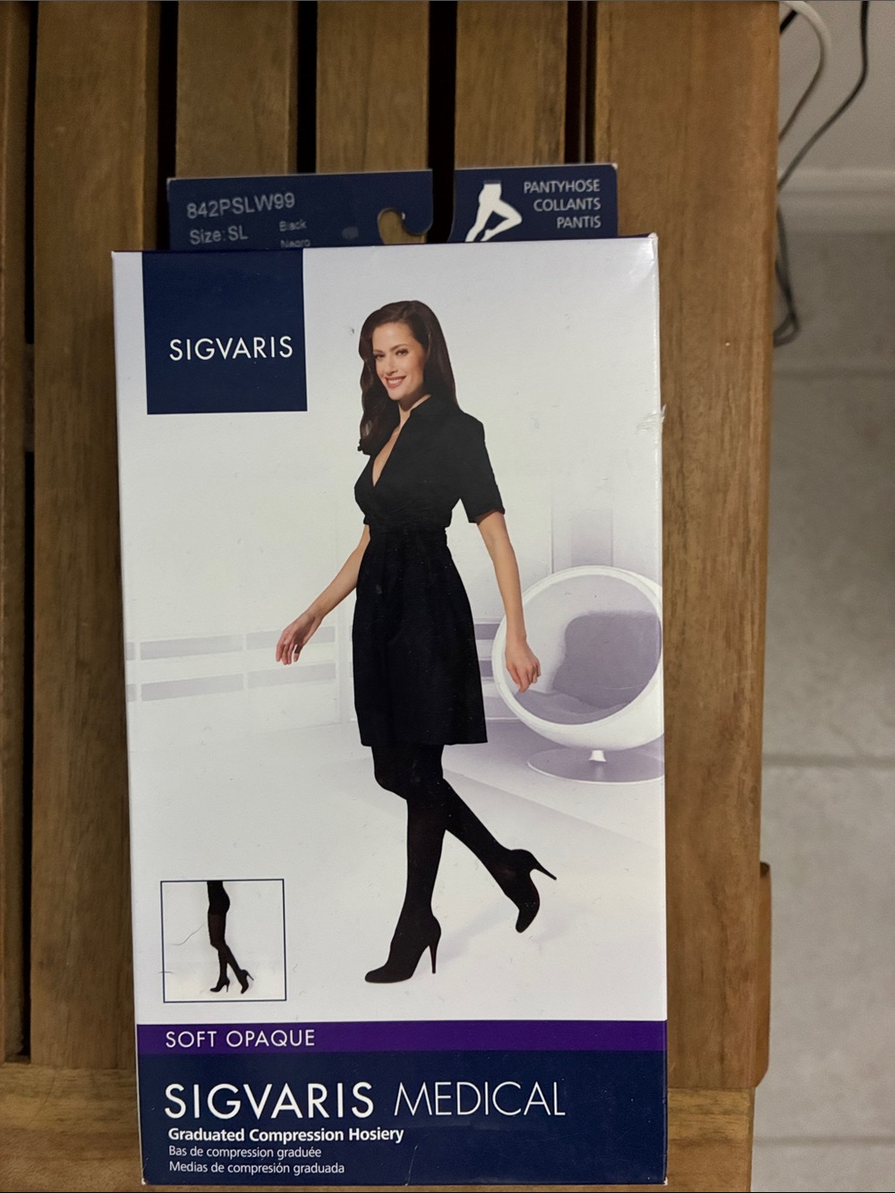 Insignia by Sigvaris Black Soft Opaque Compression Tights
